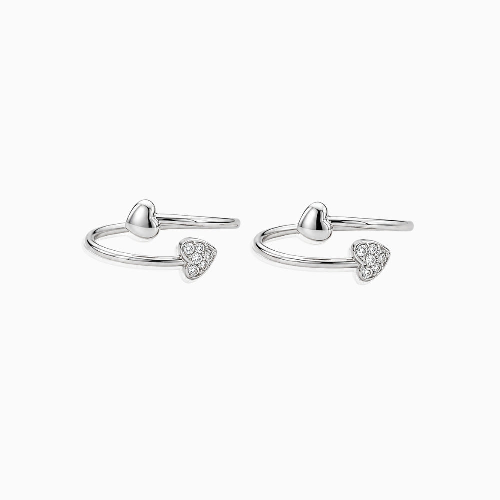 Minimal Hearts Toe Ring