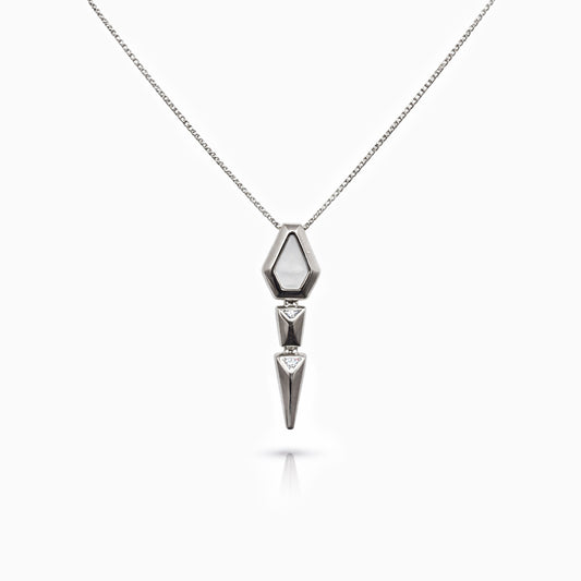 Nova Prism Silver Necklace