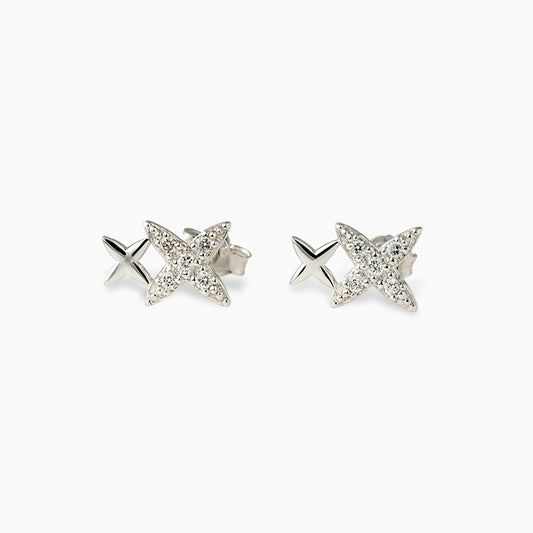 Modern Chic Star Silver Studs
