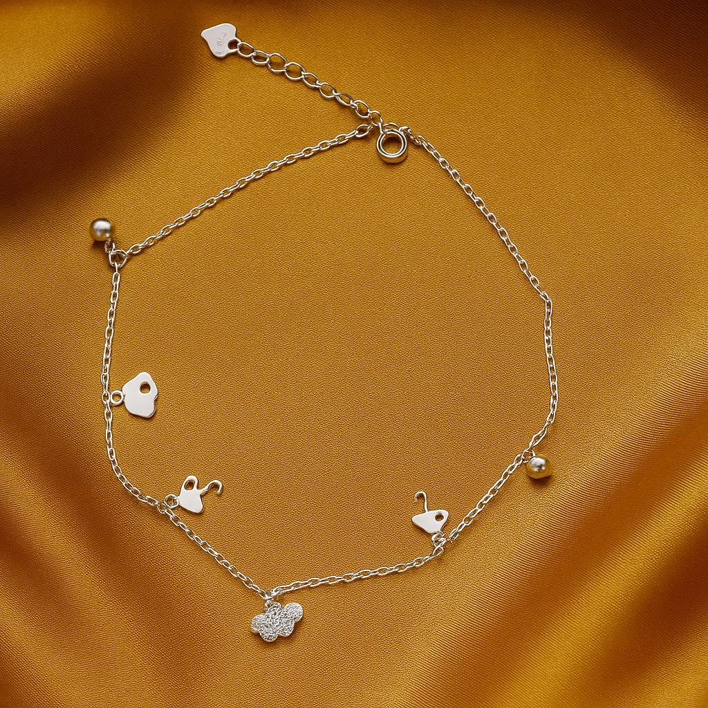 Charm Cloud Silver Bracelet