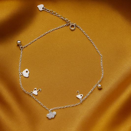 Charm Cloud Silver Bracelet