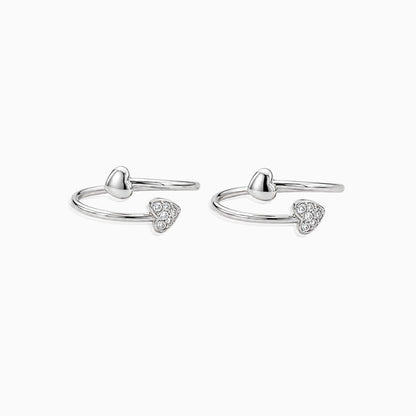 Minimal Hearts Toe Ring