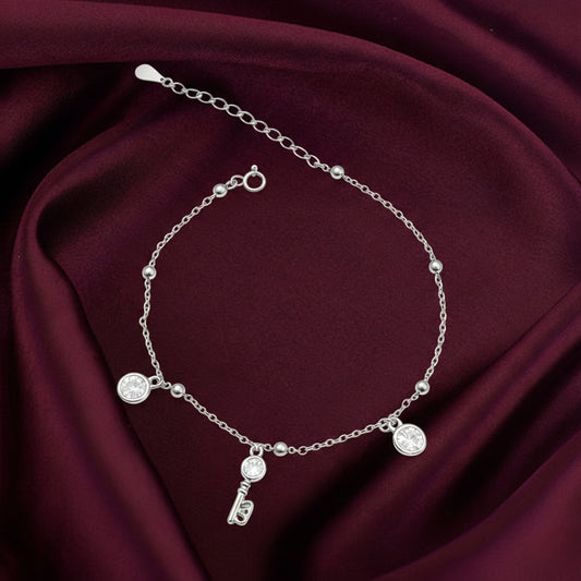 Key to Light Silver Bracelet