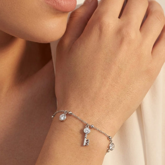 Key to Light Silver Bracelet