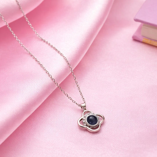 Hidden Love Message Silver Necklace