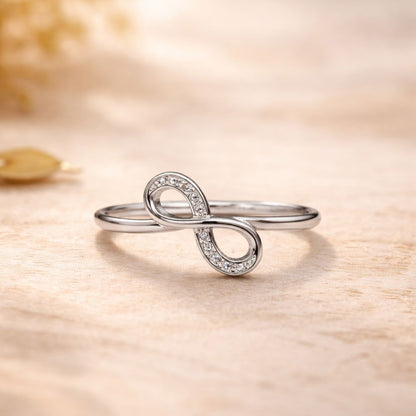 Forever Love Loop Silver Ring