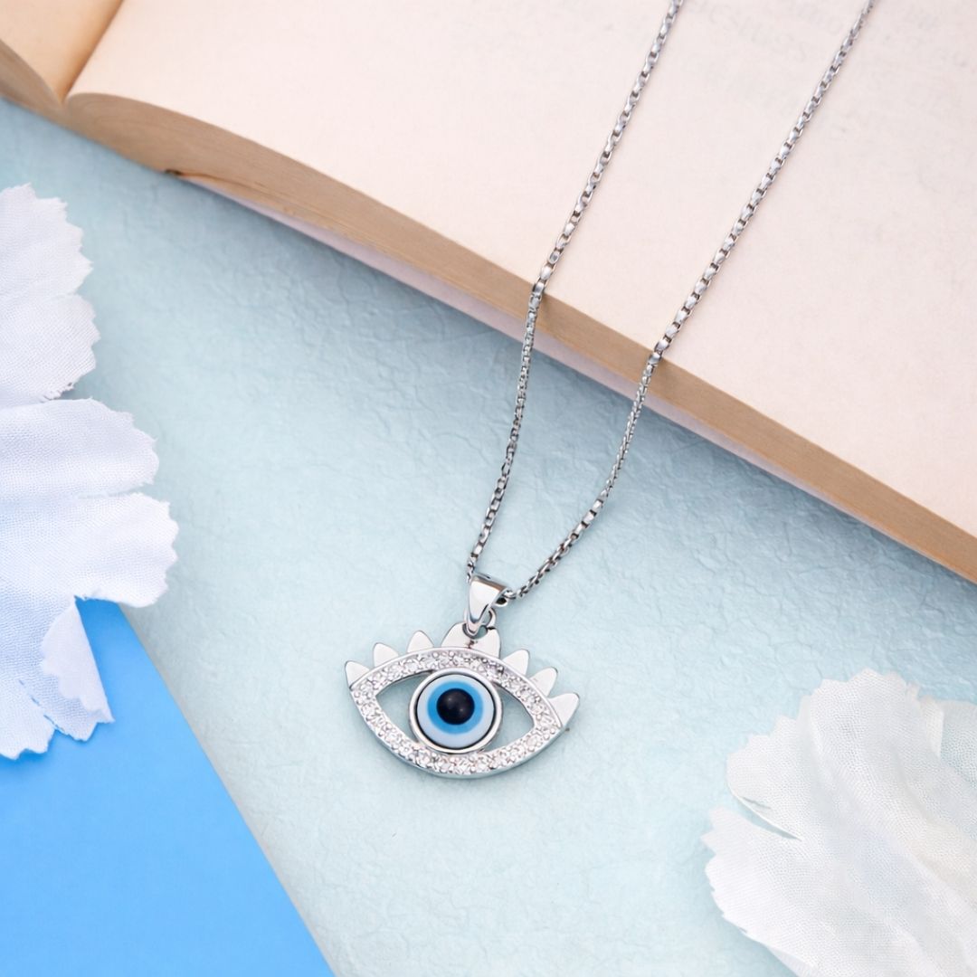 No Bad Vibes Silver Pendant