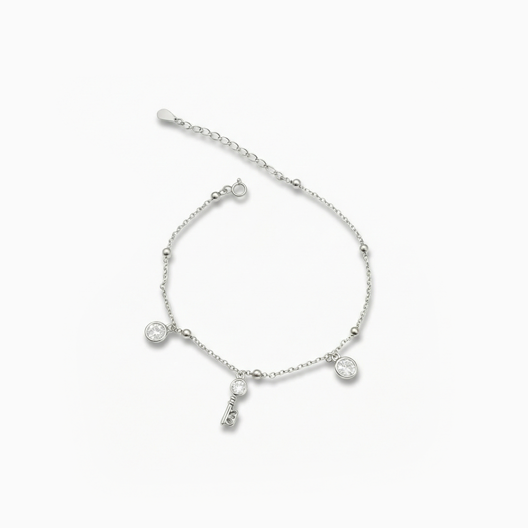 Key to Light Silver Bracelet