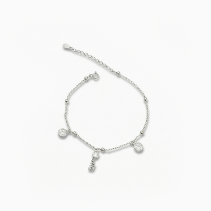 Key to Light Silver Bracelet