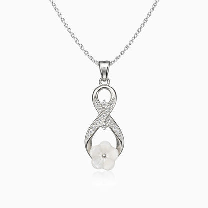 Forever Bloom Infinity Silver Pendant