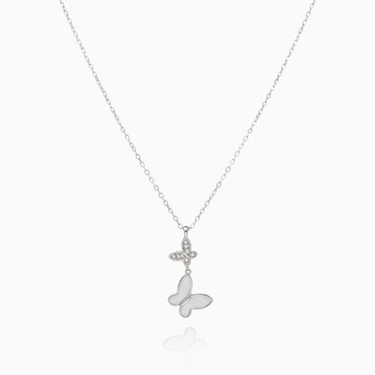 Little Butterfly Moment Silver Necklace