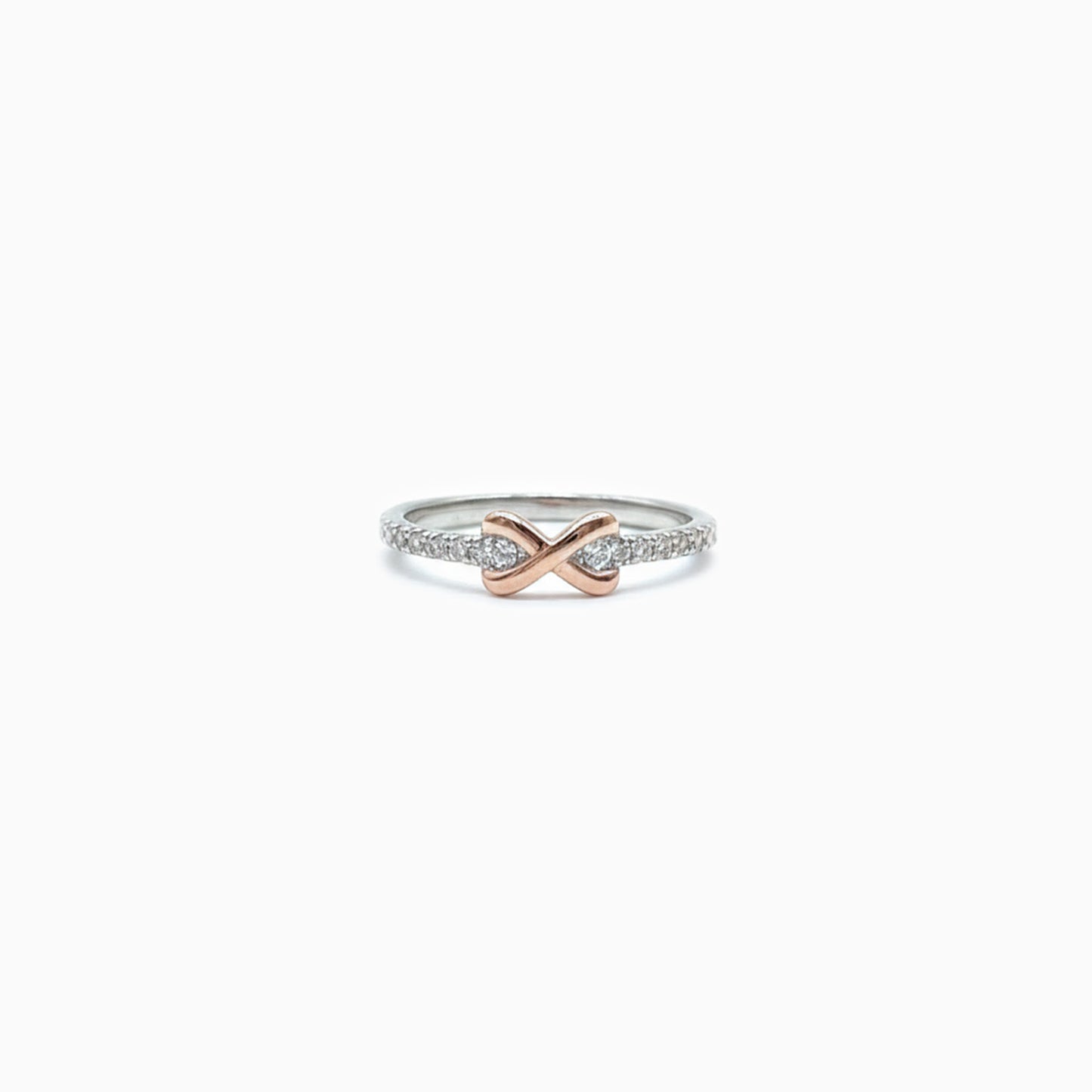 Ring with a unique design on a white background