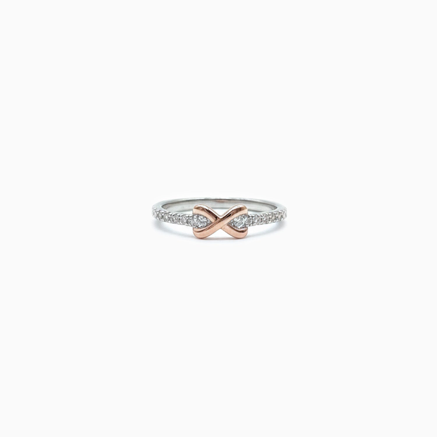 Ring with a unique design on a white background