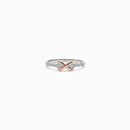 Ring with a unique design on a white background