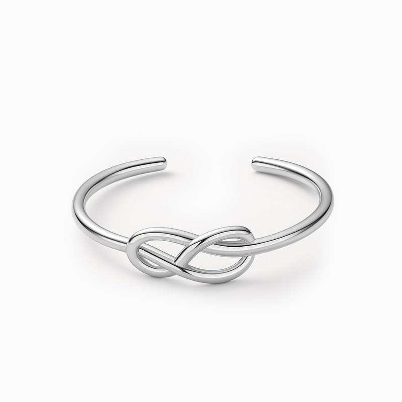 Infinity Symbol Open Silver Ring