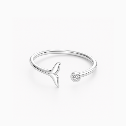Mermaid Tail Silver Ring
