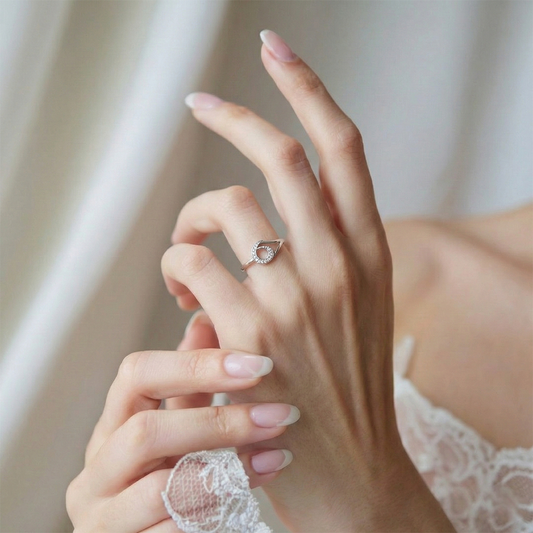 Eclipse Aura Silver Loop Ring