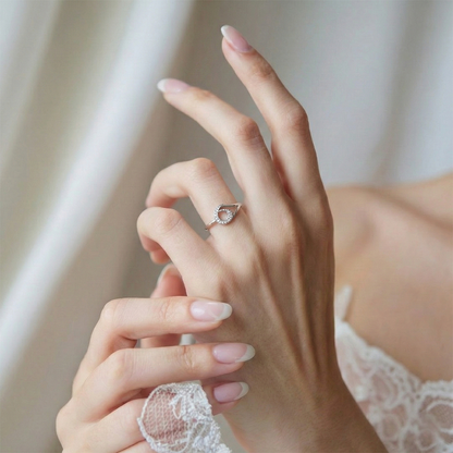 Eclipse Aura Silver Loop Ring