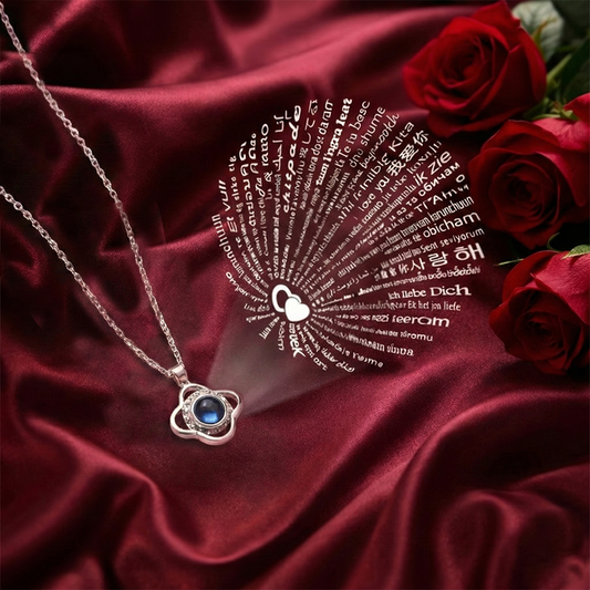 Hidden Love Message Silver Necklace