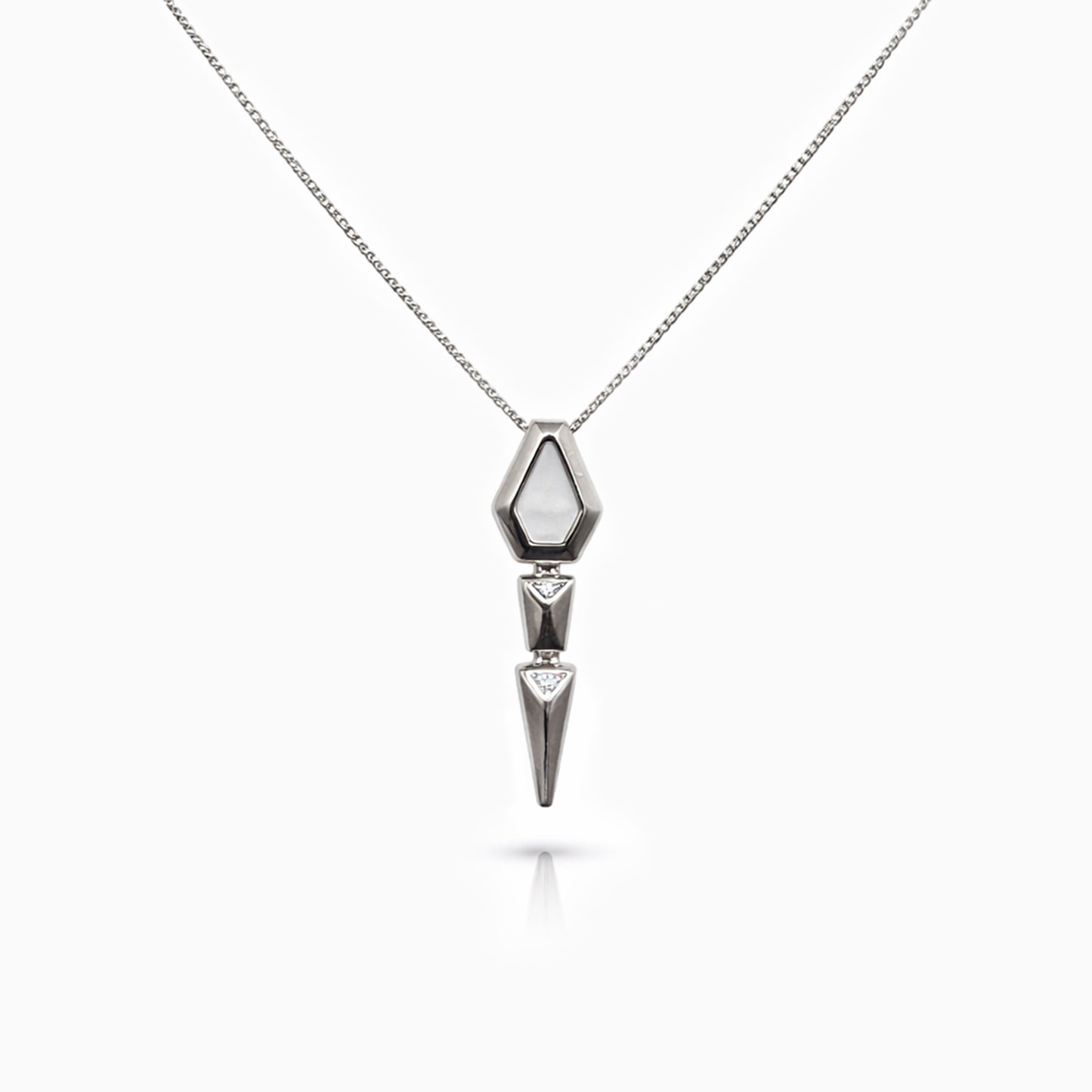 Nova Prism Silver Necklace