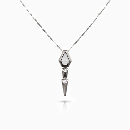 Nova Prism Silver Necklace