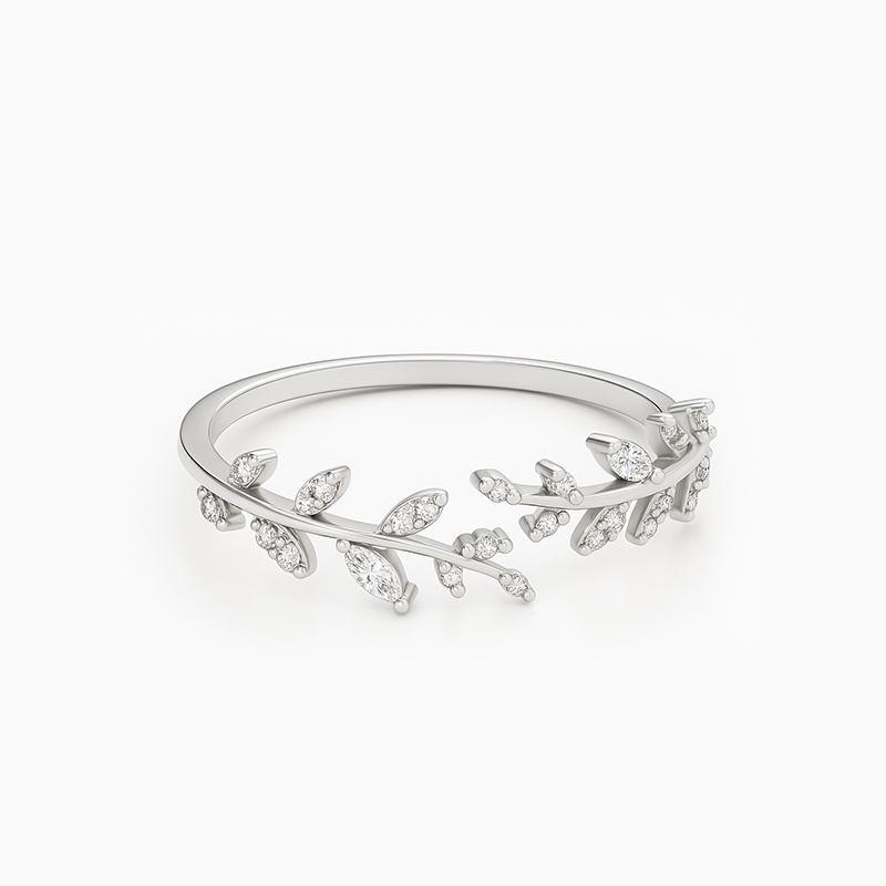 Floral Open Ring