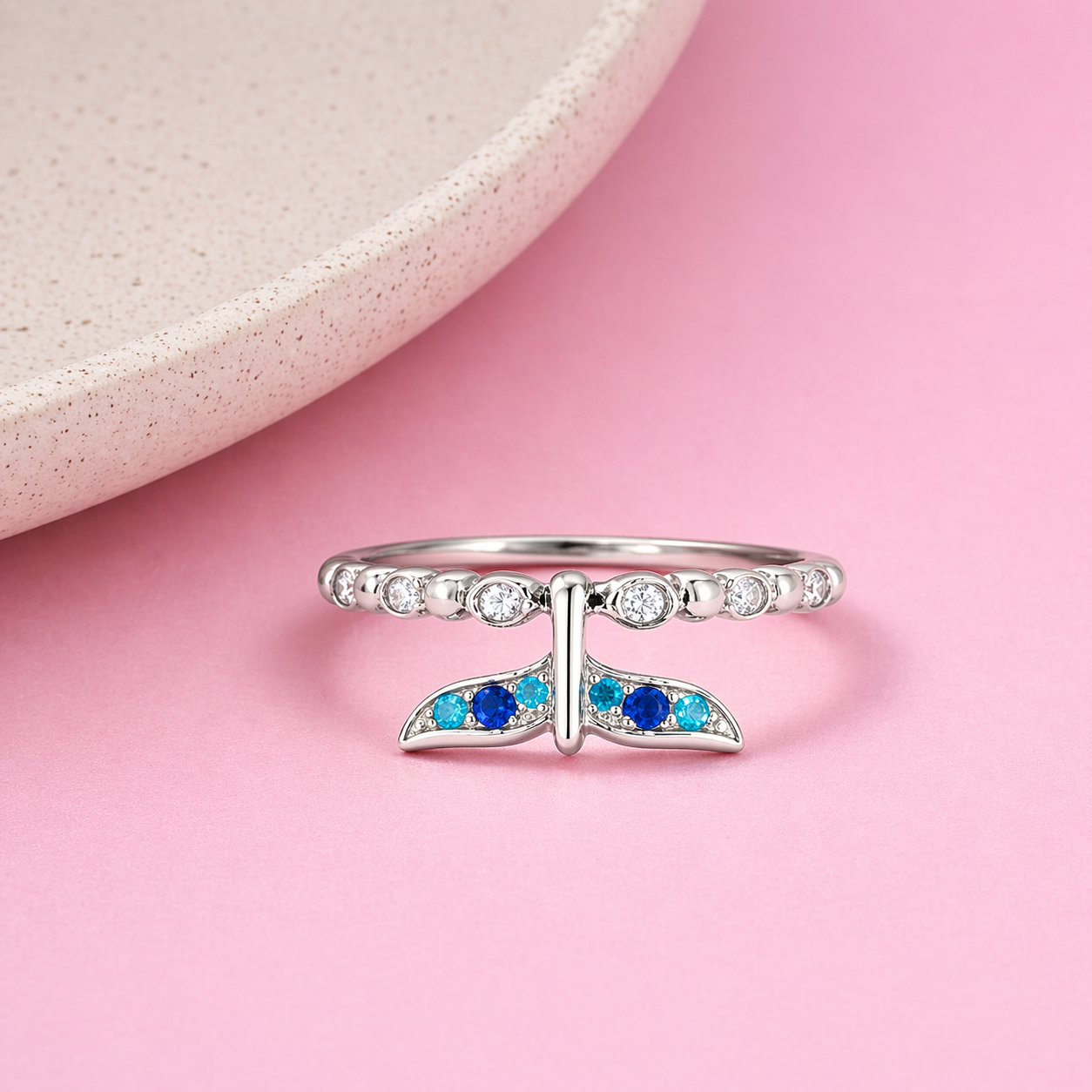 Mystic Ocean Tail Silver Ring