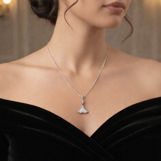 Mermaid Tail Silver Necklace