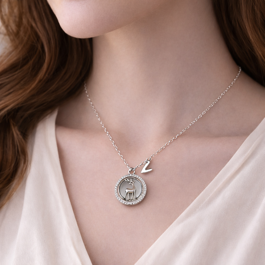 Virgo Zodiac Silver Necklace