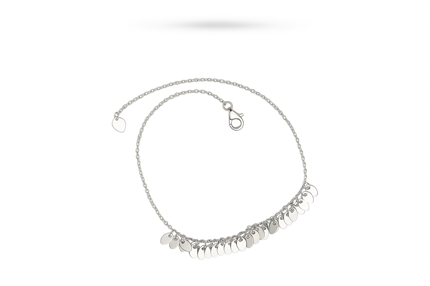 Minimalist Silver Bracelet with Dangles