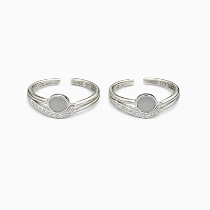 Moonrise Silver Toe Rings