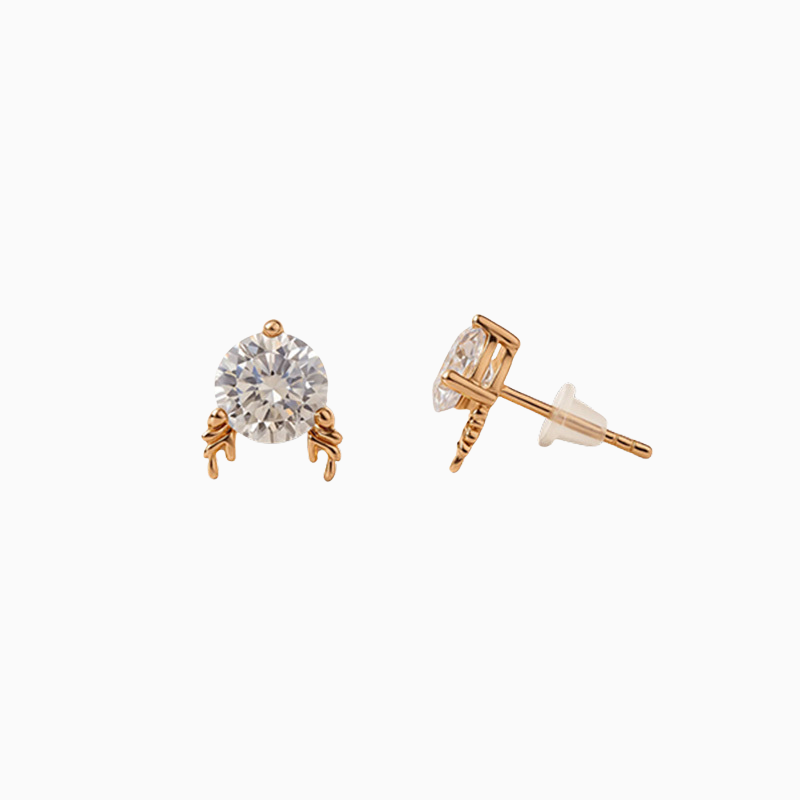 Classic Solitaire Silver Studs