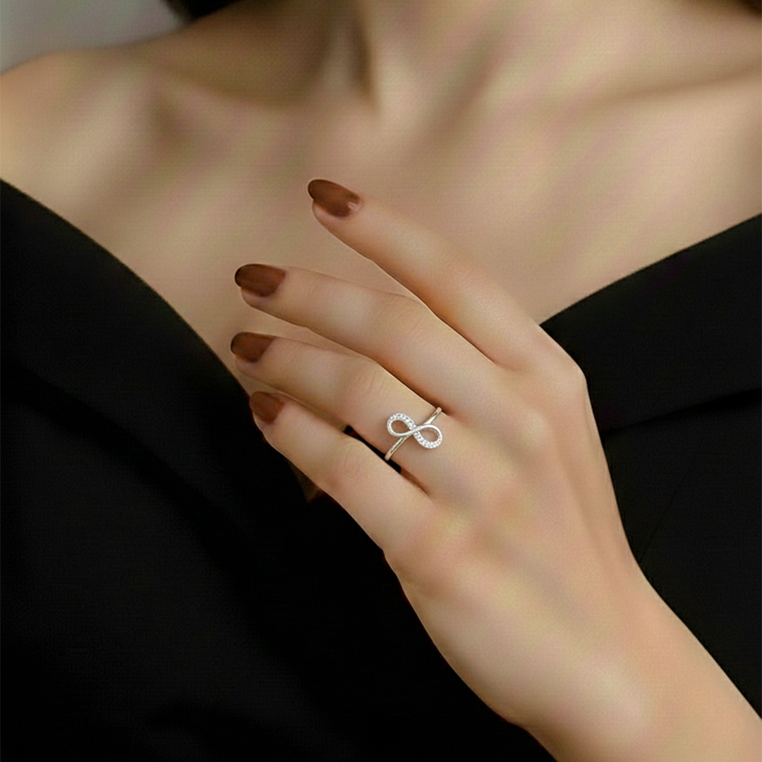 Forever Love Loop Silver Ring