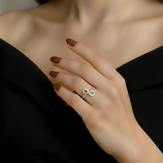 Forever Love Loop Silver Ring