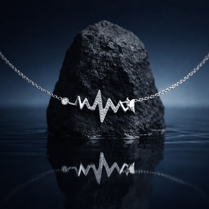 Heartbeat Spark Silver Necklace