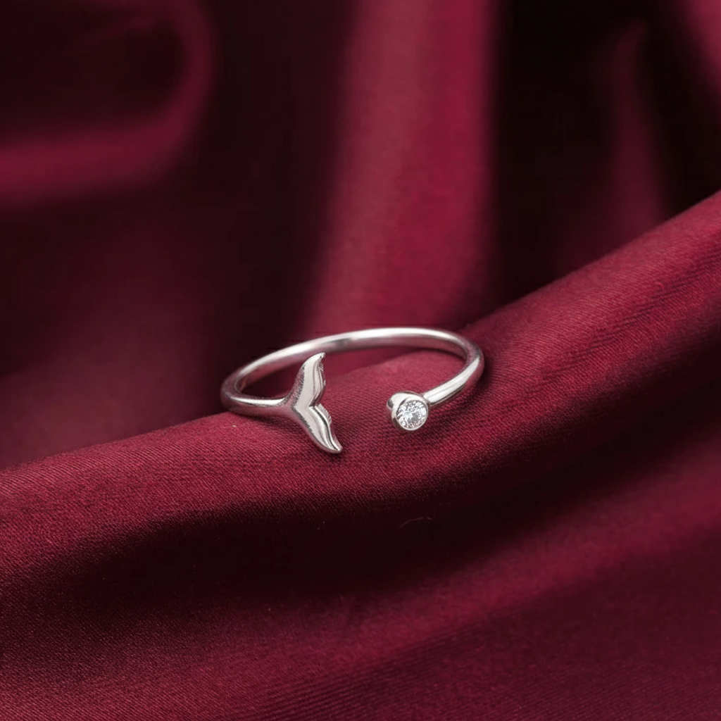 Mermaid Tail Silver Ring