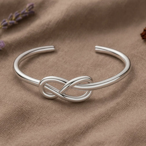 Infinity Symbol Open Silver Ring