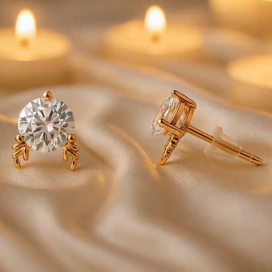 Classic Solitaire Silver Studs