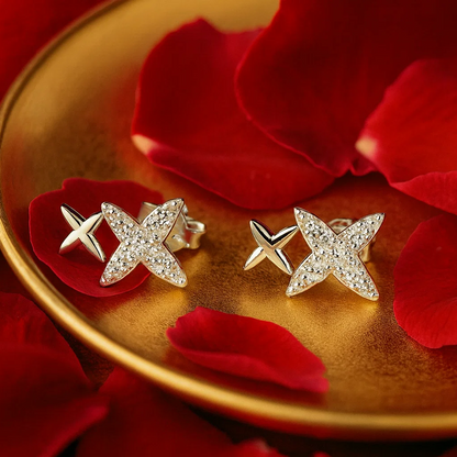 Modern Chic Star Silver Studs