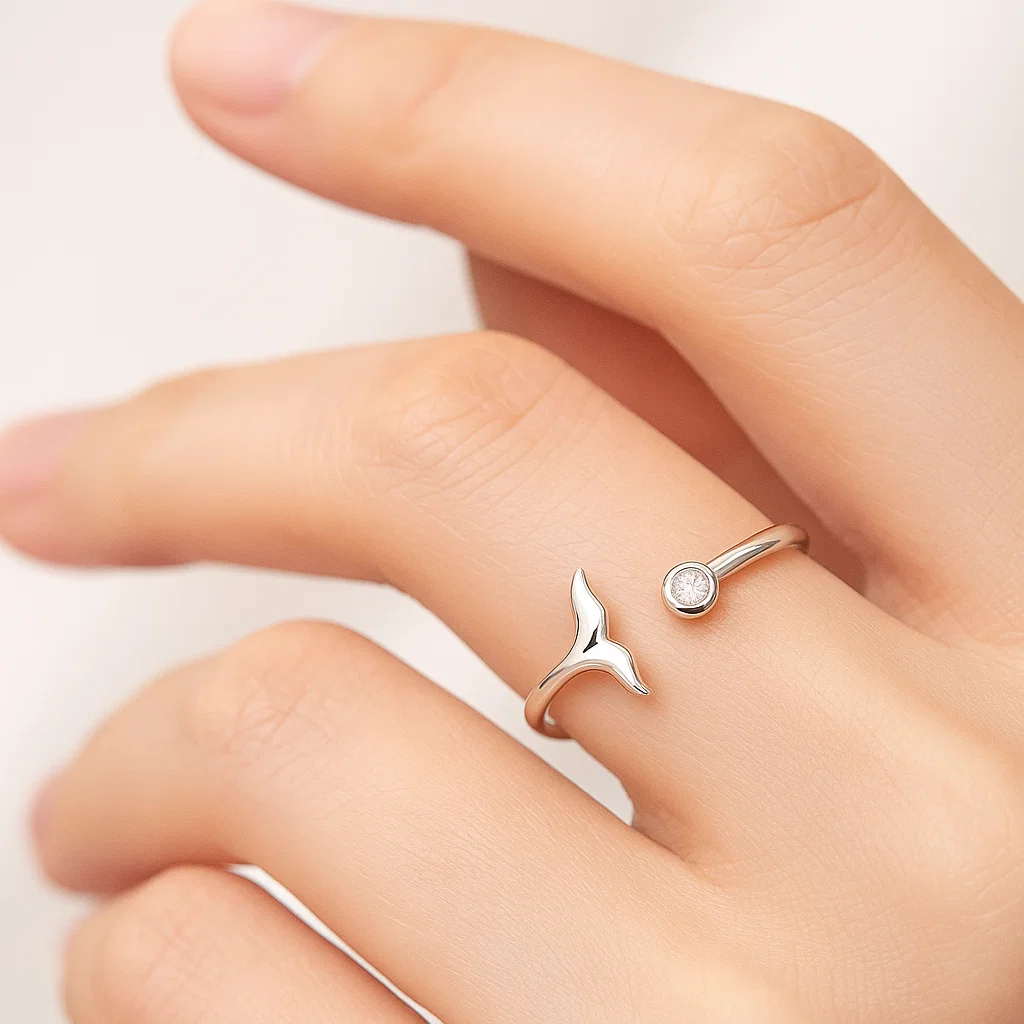 Mermaid Tail Silver Ring