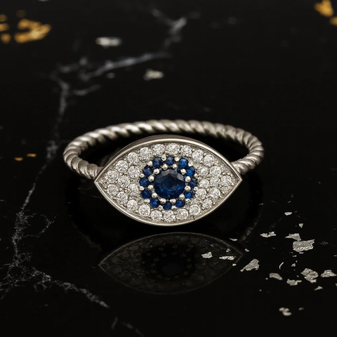 Nazarcore Adjustable Silver Ring