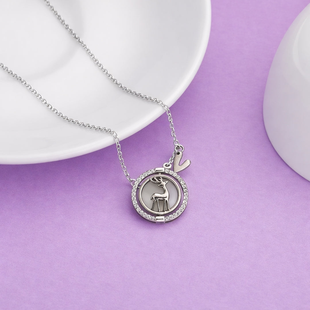 Virgo Zodiac Silver Necklace
