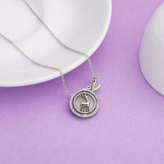 Virgo Zodiac Silver Necklace